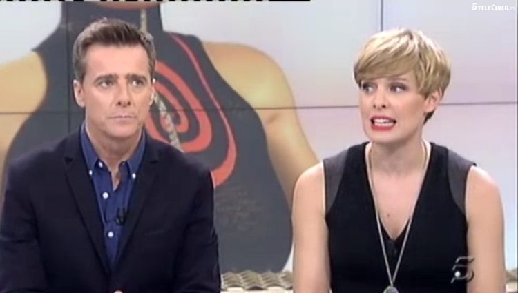 Jaime Bores y Tania Llasera en la última emisión del programa 'Vuélveme Loca'