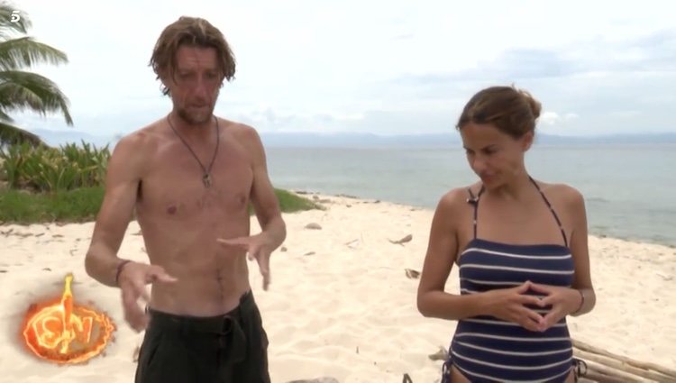 Mónica Hoyos plantando cara a Colate en 'Supervivientes 2019' Foto: Telecinco