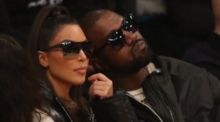 Kim y Kanye West van a un partido de Tristan Thompson