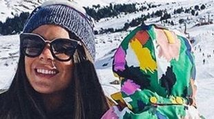 Laura estuvo con Benji y con su hijo de viaje en la nieve