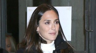 La tristeza de Tamara en el rápido responso por su padre Carlos Falcó