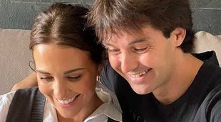 Paula Echevarría 'practica' con el hijo recién de un amigo