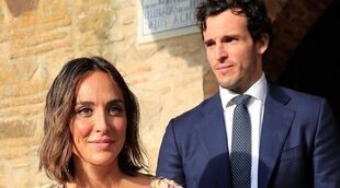 Tamara Falcó, radiante junto a Íñigo Onieva en la boda de Felipe Cortina