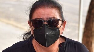 María del Monte, abatida por la muerte de su madre