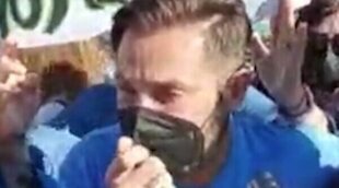 Antonio David se pronuncia en su concentración: "Ya está bien del acoso"