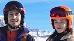 Corberó y Darín se encuentra con Valentino Rossi en la nieve