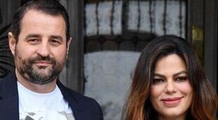 La emoción Marisa Jara y Miguel Almansa en la presentación de su hijo