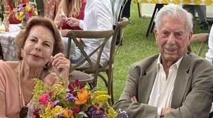 Mario Vargas Llosa y Patricia Llosa, juntos en la boda de su nieta Josefina