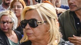 Las tiernas imágenes de Carmen Borrego con su nieto en el adiós a su madre