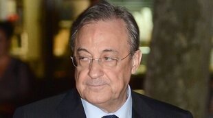 El manotazo de Florentino Pérez a un reportero en el funeral de Tapias