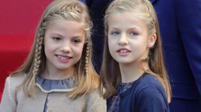 La Princesa Leonor y la Infanta Sofía regalaron al Rey Felipe una manualidad por el Día del Padre
