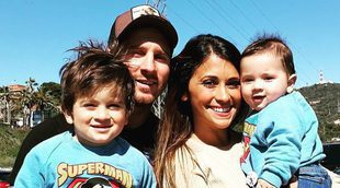 Mateo Messi aprende a andar gracias a Leo Messi, Antonella y Thiago