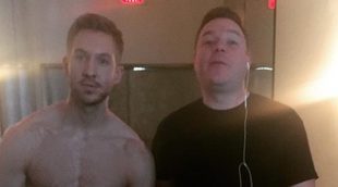 Calvin Harris presume de abdominales en ropa interior