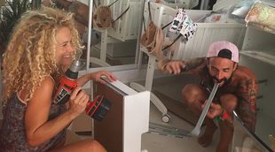 Juanma y Azahara de GH15 montan la habitación para su hija
