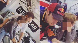 Fonsi Nieto enseña a Lucas los entresijos del motociclismo