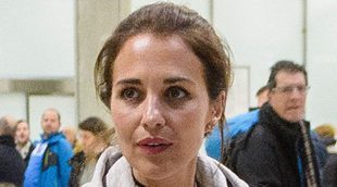 Paula Echevarría y Bustamante regresan a Madrid con su hija para Reyes