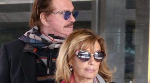 Bigote Arrocet y María Teresa Campos, de vuelta en Madrid