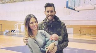 Rudy Fernández presume de familia a pie de cancha