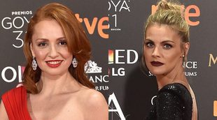 Cristina Castaño y Amaia Salamanca: el glamour de la alfombra roja de los Goya
