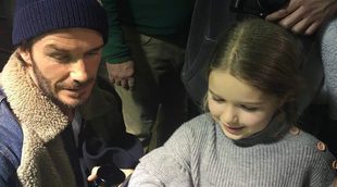Beckham se divierte con sus hijos en un museo de Nueva York