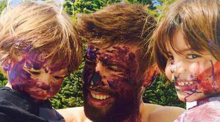 La travesura de Piqué y sus hijos Milan y Sasha