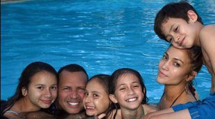 Jennifer Lopez y Alex Rodriguez: su foto más familiar