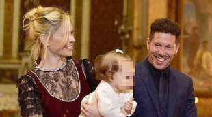 Carla Pereyra y Simeone bautizan a Francesca en Buenos Aires