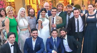 La divertida boda de Canco Rodríguez y Marta Nogal con amigos