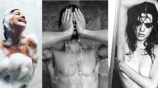 Famosos que posan de lo más sexy en la ducha