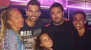 Belén, Miguel, Andrea e Isma, el mejor apoyo de Suso