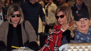 'Las Campos' vuelven de NY rodeadas de misterio y de maletas