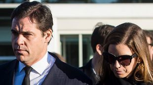Luis Alfonso de Borbón, desolado en la misa funeral por Carmen Franco