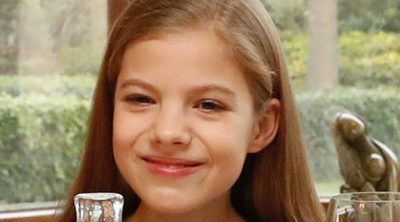 La Infanta Sofía, protagonista de memes y chistes por sus caras en la comida con los Reyes y la Princesa Leonor