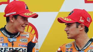 El divertido baile de Márquez y Pedrosa en la televisión de Indonesia