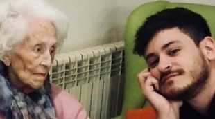 La tierna imagen de Cepeda con su abuela