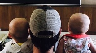 Así disfruta Iglesias de sus aficiones con sus gemelos