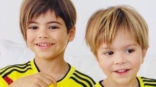 Milan y Sasha Piqué apoyan a la selección de Colombia