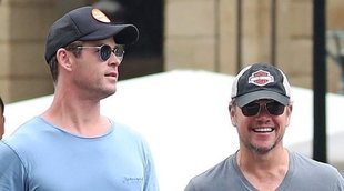 Chris Hemsworth y Matt Damon, plan de chicos en Donosti