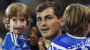 Así celebró Casillas junto a sus hijos la victoria de Oporto