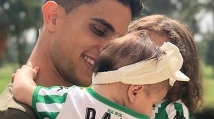 La tierna foto de Bartra para celebrar el quinto mes de su hija