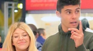 La emotiva despedida de Javier Tudela a Anita Matamoros en el aeropuerto