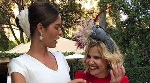 Eugenia Martínez de Irujo, rebosante de alegría en la boda del Duque de Huéscar