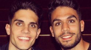 Bartra celebra su cumpleaños con su hermano gemelo Èric