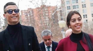 Cristiano acude a la firma de un acuerdo con Hacienda de la mano de Georgina