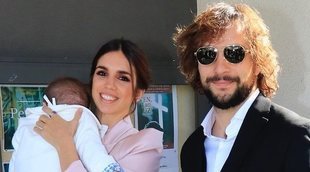 Elena Furiase y Gonzalo Sierra bautizan a Noah rodeados de familia y amigos