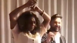 Lolita, la abuela más marchosa en el bautizo de su nieto