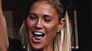 Carla Pereyra, muy emocionada antes de su boda en la Toscana