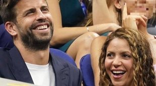 Piqué y Shakira, muy cómplices en el US Open de Nueva York viendo a Rafa Nadal
