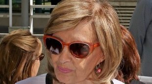 María Teresa, más simpática que nunca con la prensa