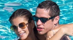 El pasional día de piscina de Pete Davidson y Kaia Gerber